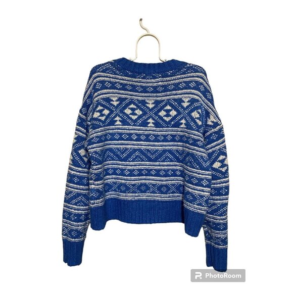 American Eagle Tribal Sweater Women Small Long Sleeve Aztec Southwest - Picture 2 of 6